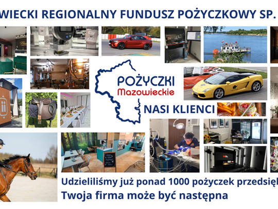 Mazowieckie Pożyczki na założenie lub rozwój Twojej firmy