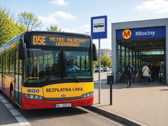 Nowa bezpłatna linia autobusowa połączy Legionowo z warszawskim metrem