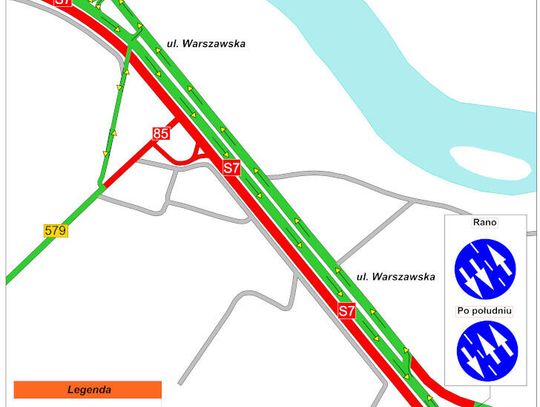Nowa organizacja ruchu na budowie S7 Modlin – Czosnów