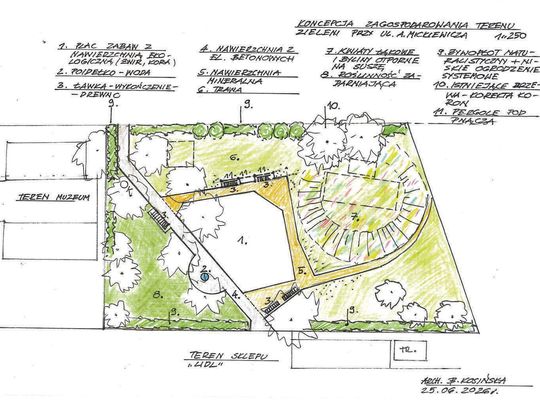Nowy park kieszonkowy między Lidlem a Muzeum Historycznym