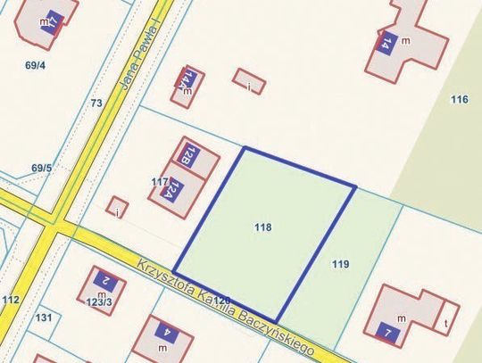 Osiedle 5 szeregowców przy ul. Baczyńskiego – 10 rodzin na 1000 m2 działki