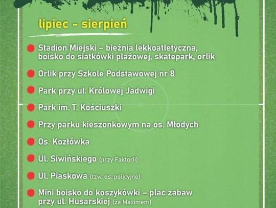 Otwarte boiska w Legionowie – lato 2024