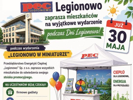🌿 PEC Legionowo zaprasza mieszkańców na wyjątkowe wydarzenie podczas Dni Legionowa! 🌿