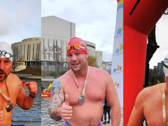 PŁYWANIE. Trio z Legionowa na zawodach FOCUS Ice Swimming Bydgoszcz Festival