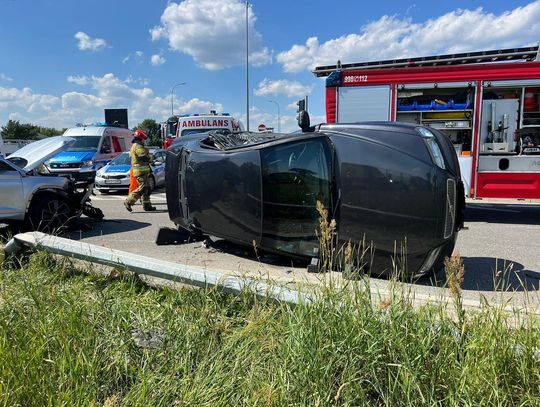 Poważny wypadek na obwodnicy w Jabłonnie
