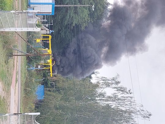 Pożar na oczyszczalni