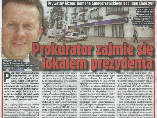 Prezydent Smogorzewski gwiazdą Super Expressu