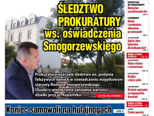 Prokuratura wszczęła śledztwo ws. fałszywych danych w oświadczeniu starosty Smogorzewskiego