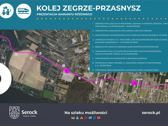 SEROCK. Gmina zaprezentowała kolejny wariant linii Zegrze-Przasnysz