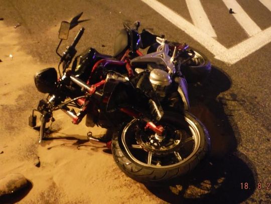 SEROCK. Pijany motocyklista trafił do szpitala