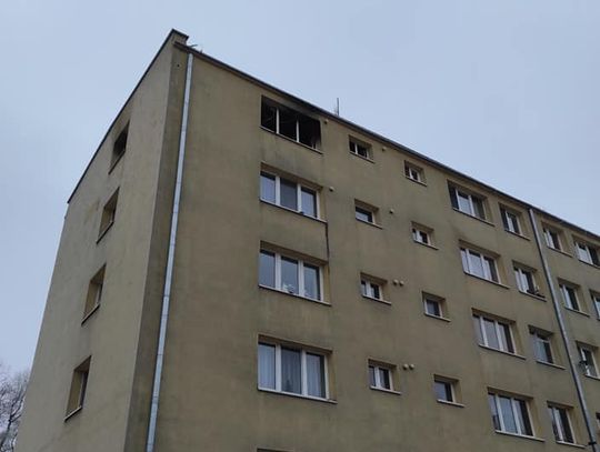 SEROCK. Pożar mieszkania na Drewnowskiego