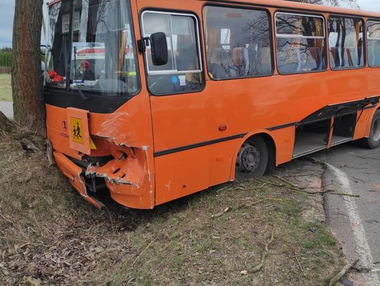 SEROCK. Wypadek szkolnego autobusu