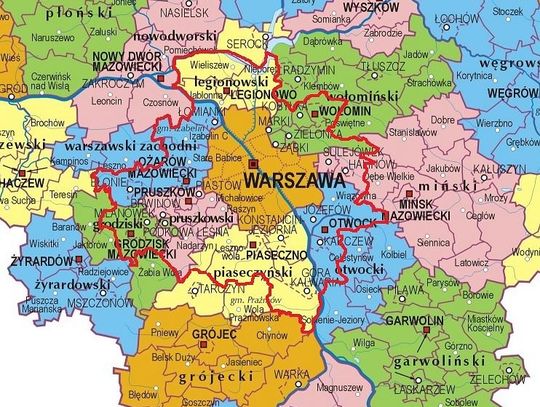 SONDA: Jesteś ZA czy PRZECIW. Przyłączają Legionowo, Jabłonnę, Nieporęt, Wieliszew do Warszawy, a Serock do Pułtuska