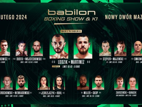 SPORT. Babilon Boxing Show & K1 -  już w najbliższy piątek!