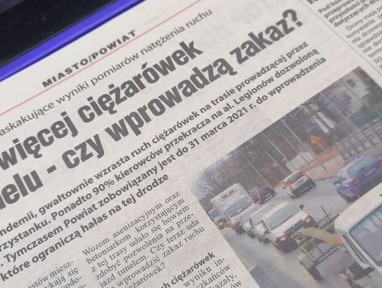 W NAJNOWSZYM NUMERZE. Coraz więcej ciężarówek w tunelu - czy wprowadzą zakaz?