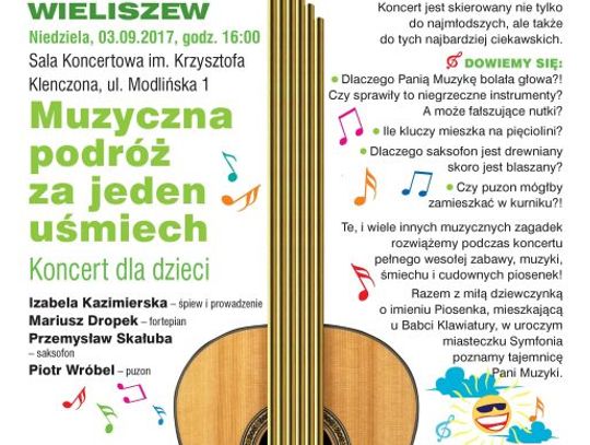 WIELISZEW. Koncert dla dzieci - w ramach III Festiwalu Muzyki Kameralnej i Organowej Powiatu Legionowskiego