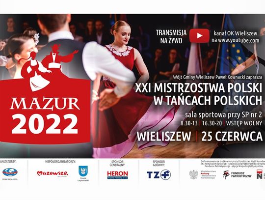 WIELISZEW. Mazur 2022 - Mistrzostwa Polski w Tańcach Polskich