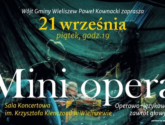 WIELISZEW. Mini opera w Sali Klenczona – operowo-językowy zawrót głowy dla najmłodszych już we wrześniu!