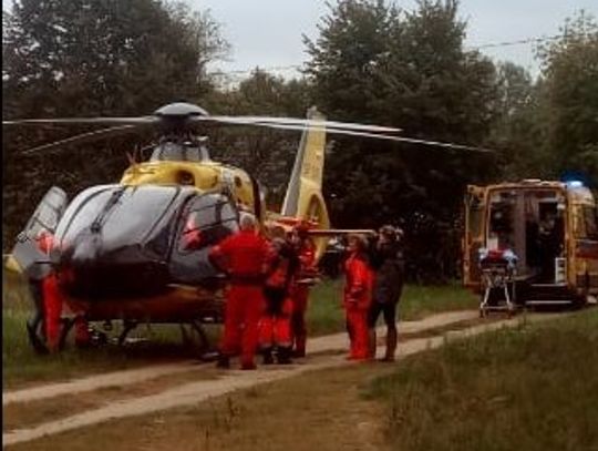 WIELISZEW. Spadła z konia, potrzebny był helikopter