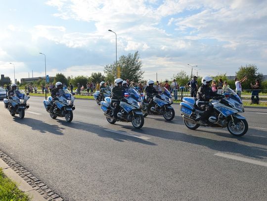 WIELISZEW. Wypadek policyjnej kolumny motocykli