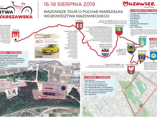 WYDARZENIA. Tour Bitwa Warszawska 1920 o puchar Marszałka Województwa Mazowieckiego