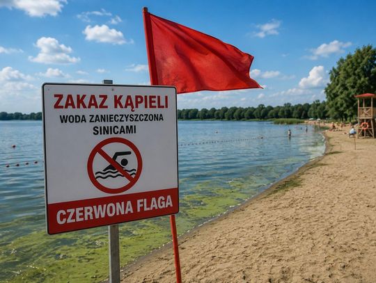 Zakaz kąpieli na Plaży 600-lecia w Wieliszewie