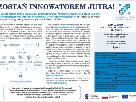 ZOSTAŃ INNOWATOREM JUTRA!