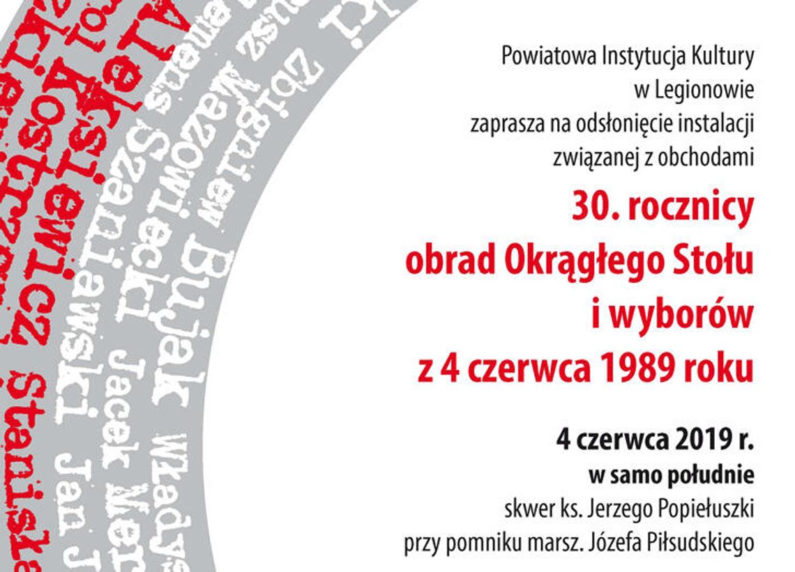 4 czerwca 1989 - 4 czerwca 2019. Zapraszamy!