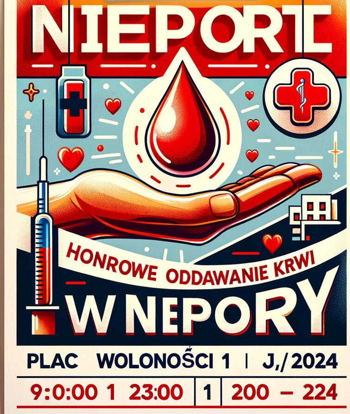 Akcja honorowego oddawania krwi w Nieporęcie