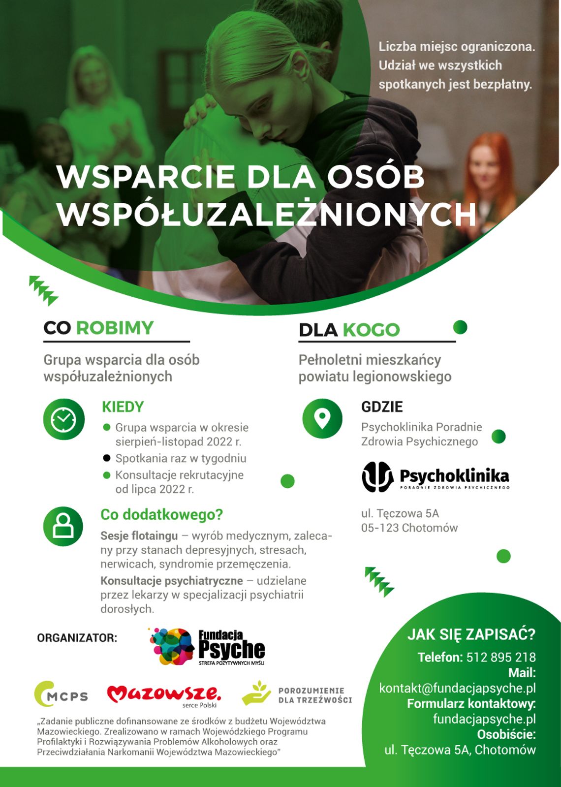 BEZPŁATNE WSPARCIE dla osób współuzależnionych