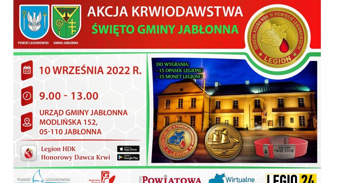 JABŁONNA. Akcja krwiodawstwa pod Urzędem Gminy