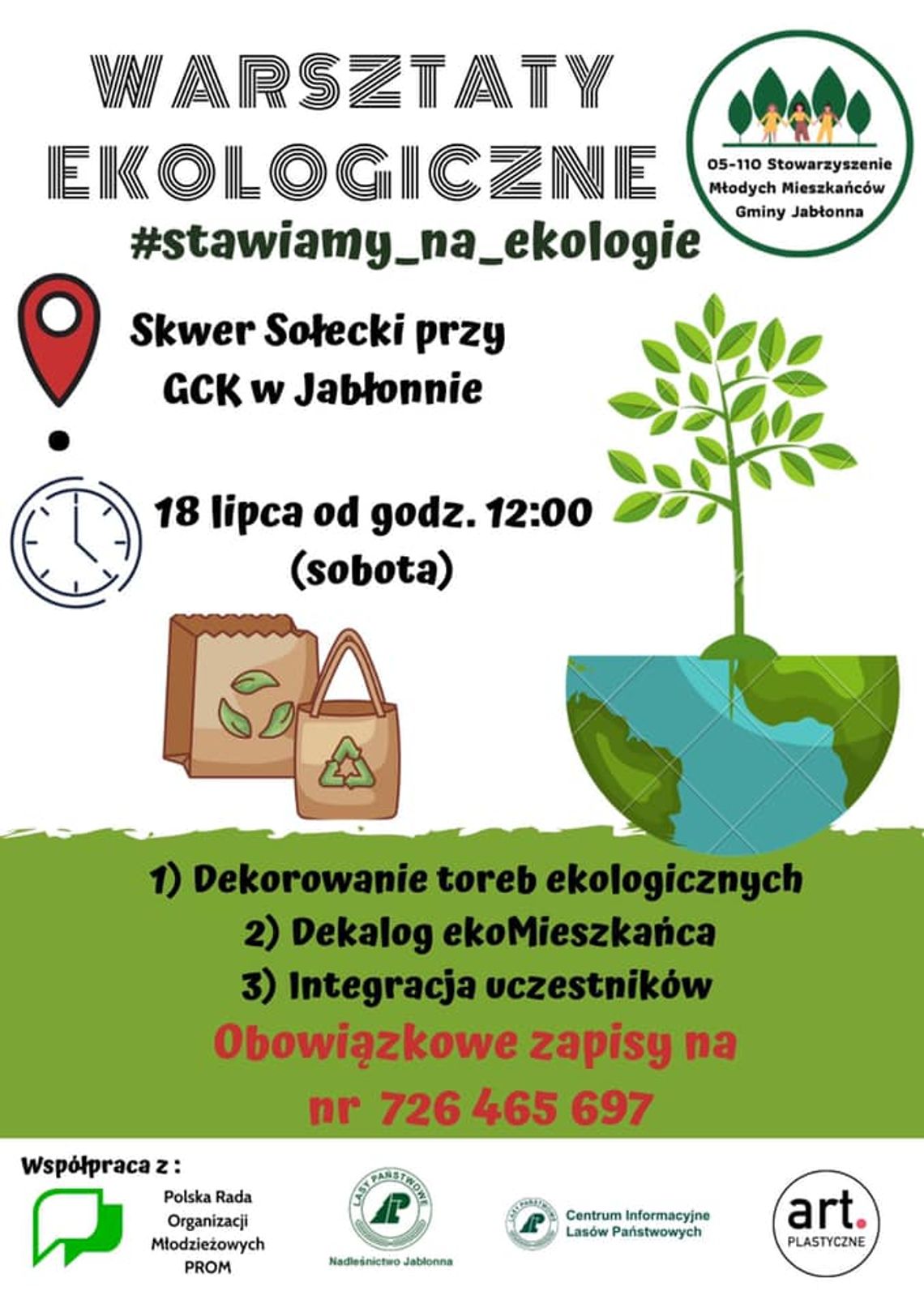JABŁONNA. Cykl Warsztatów ekologicznych dla dzieci i młodzieży JABŁONNA. Cykl Warsztatów ekologicznych dla dzieci i młodzieży