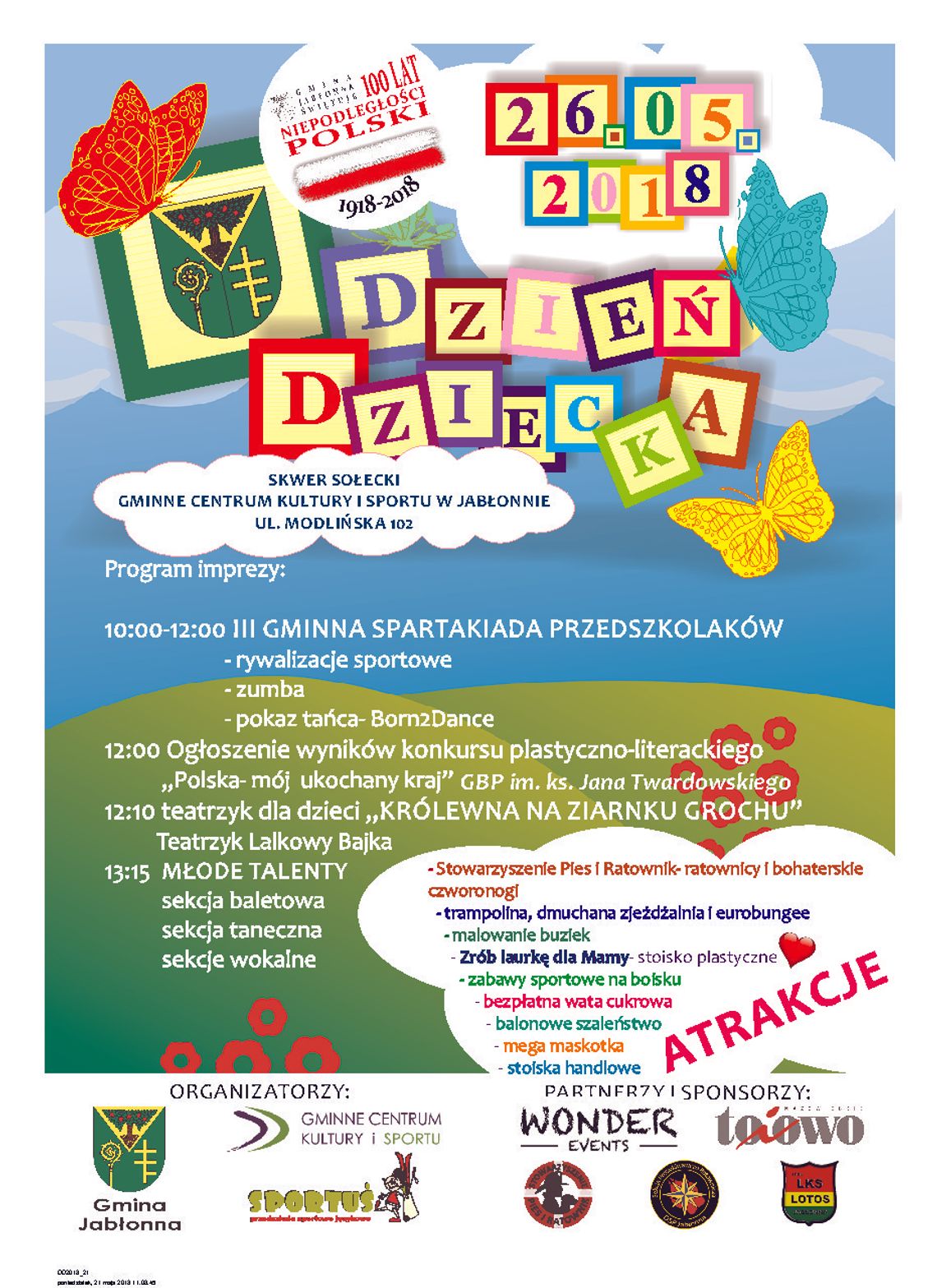 JABŁONNA. Dzień dziecka w Jabłonnie