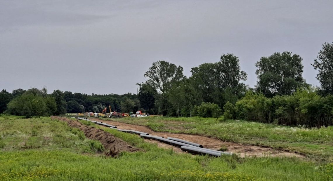 JABŁONNA/NIEPORĘT. Budowa Gazociągu Warszawskiego