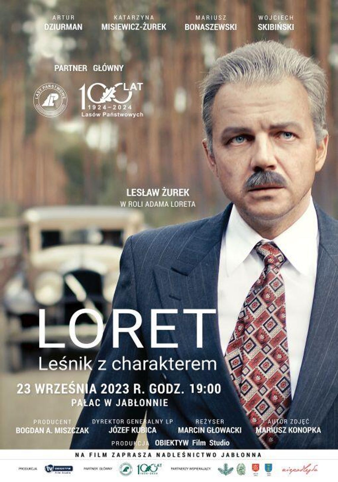 JABŁONNA. Pokaz filmu - ,,Loret. Leśnik z charakterem’’ - Nadleśnictwo Jabłonna