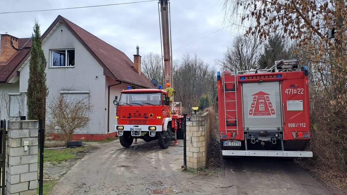 JABŁONNA. Pożar sadzy na Piusa XI