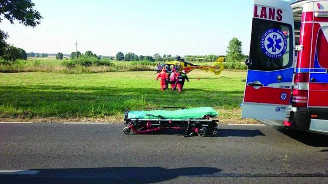 JABŁONNA/ RAJSZEW. Przygniotło go drzewo, do szpitala trafił helikopterem JABŁONNA/ RAJSZEW. Przygniotło go drzewo, do szpitala trafił helikopterem