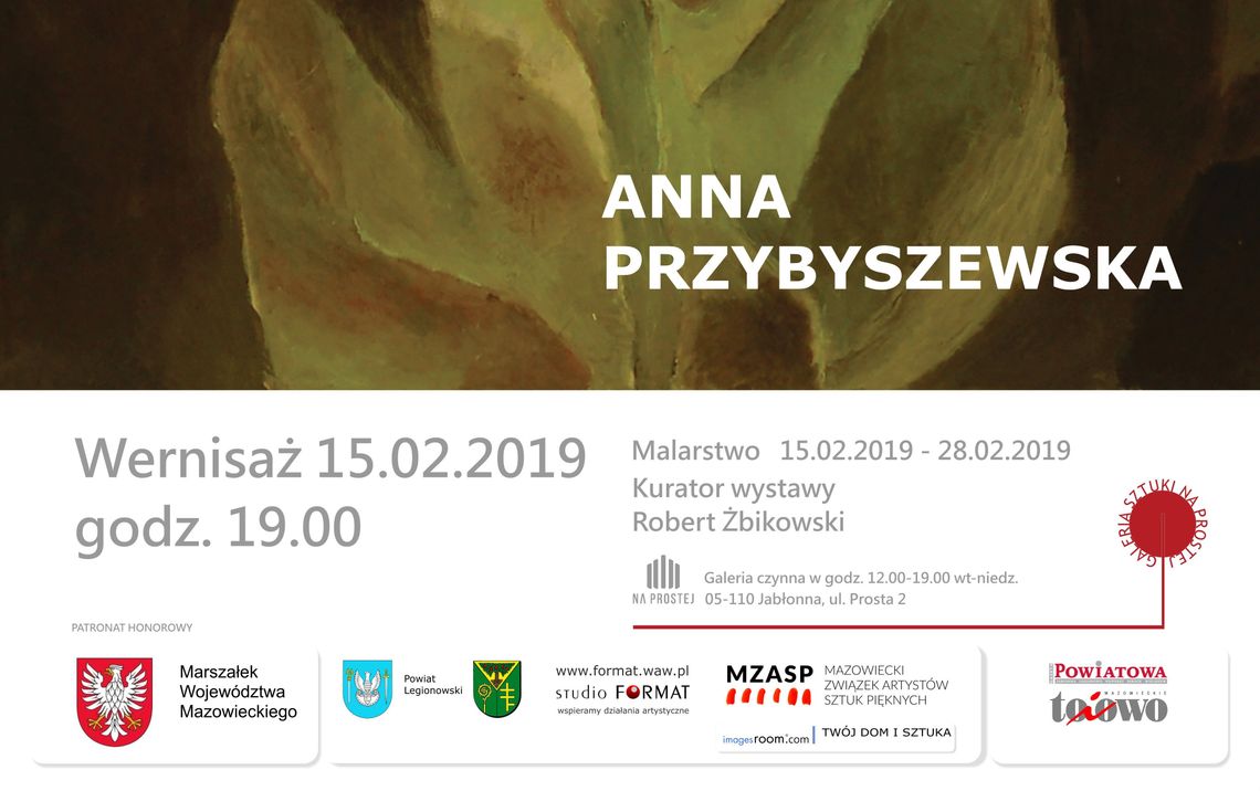 JABŁONNA. Wernisaż wystawy Anny Przybyszewskiej - Cafe na Prostej