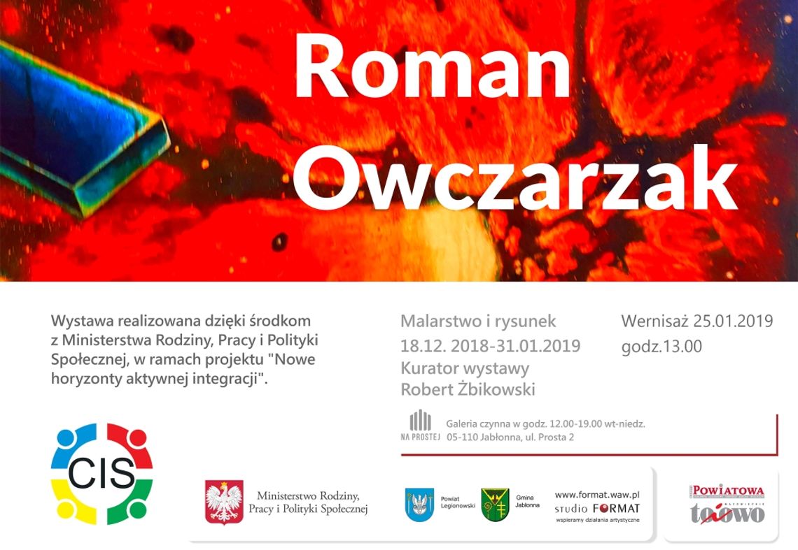 JABŁONNA. Wernisaż wystawy Romana Owczarzaka