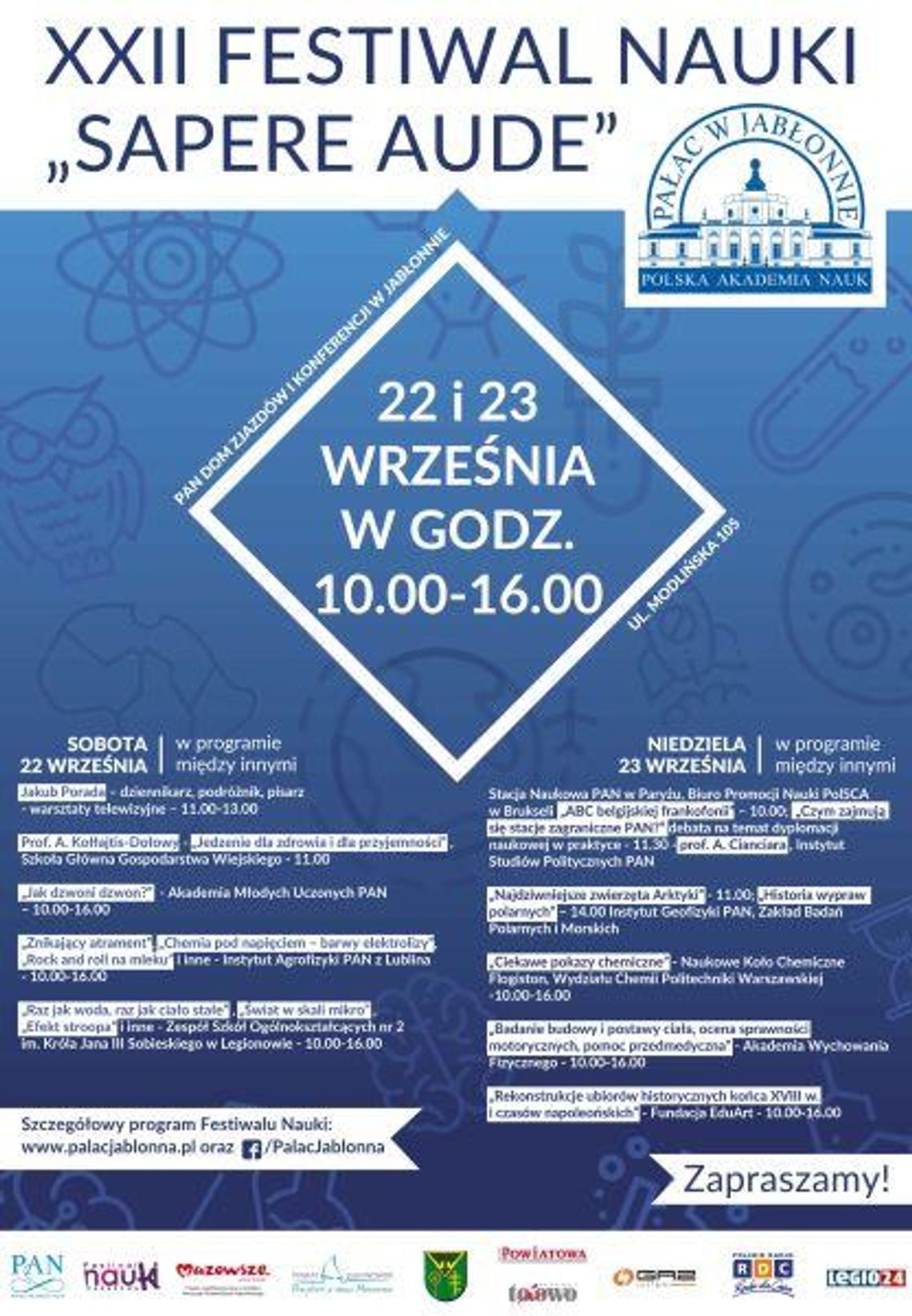 JABŁONNA. XXII Festiwal Nauki "Sapere Aude".