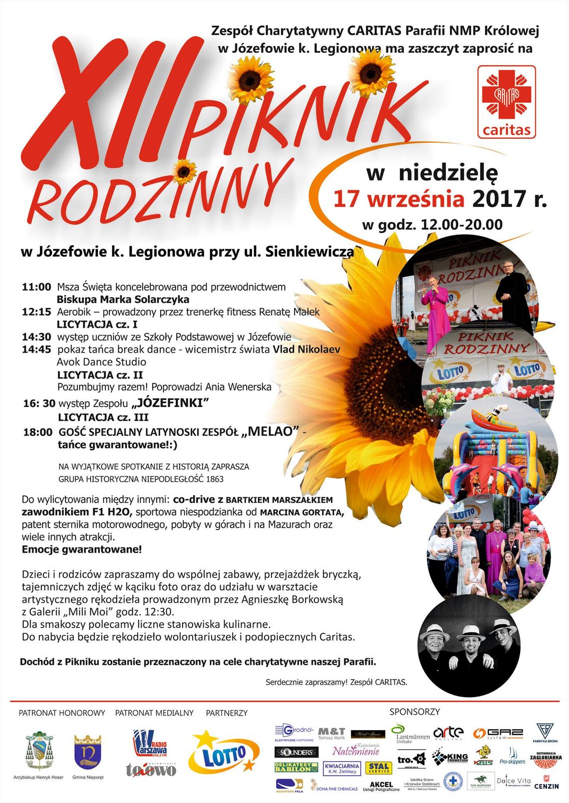 JÓZEFÓW. XII Piknik rodzinny Caritas