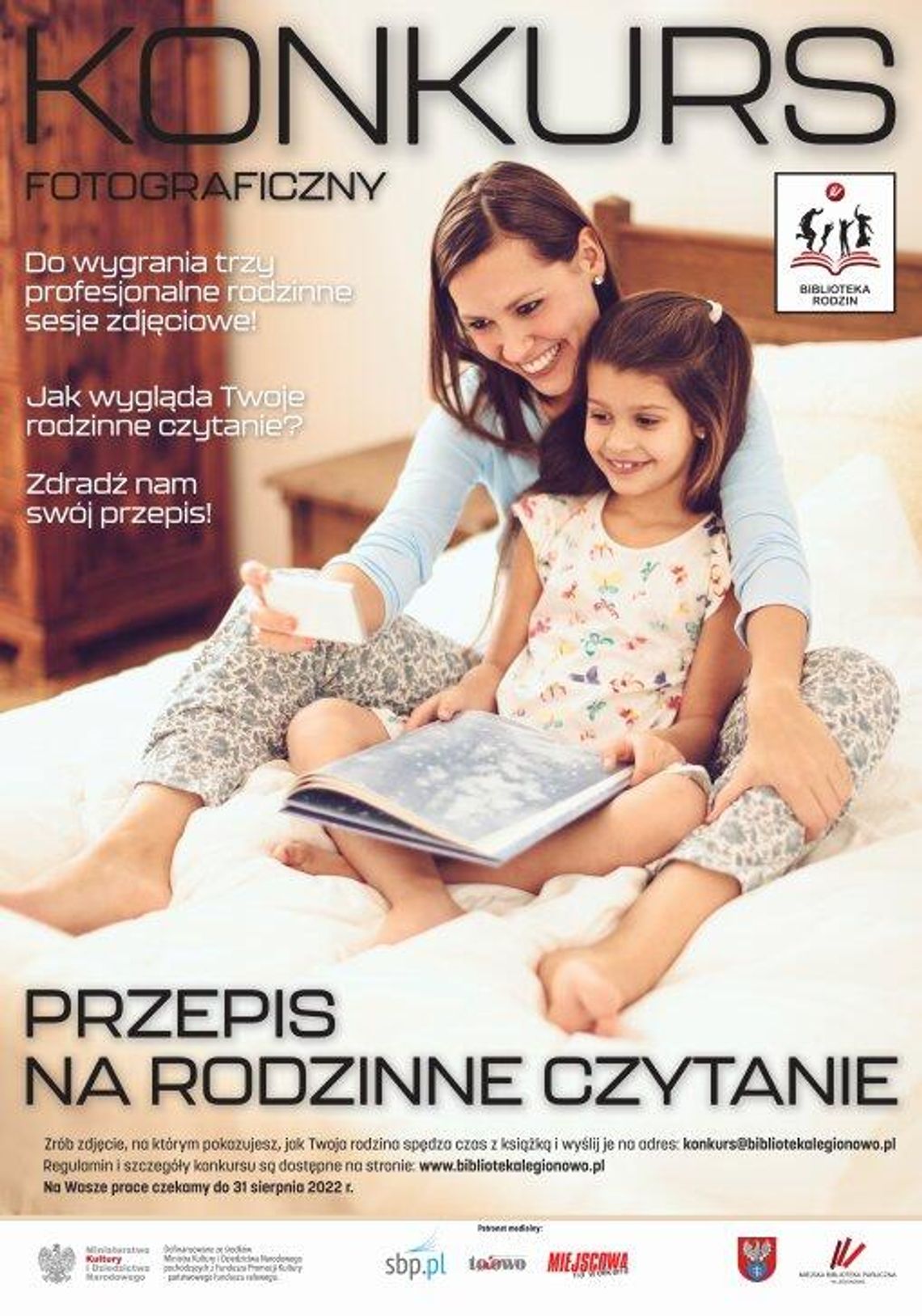 KULTURA. Konkurs fotograficzny „Przepis na rodzinne czytanie”