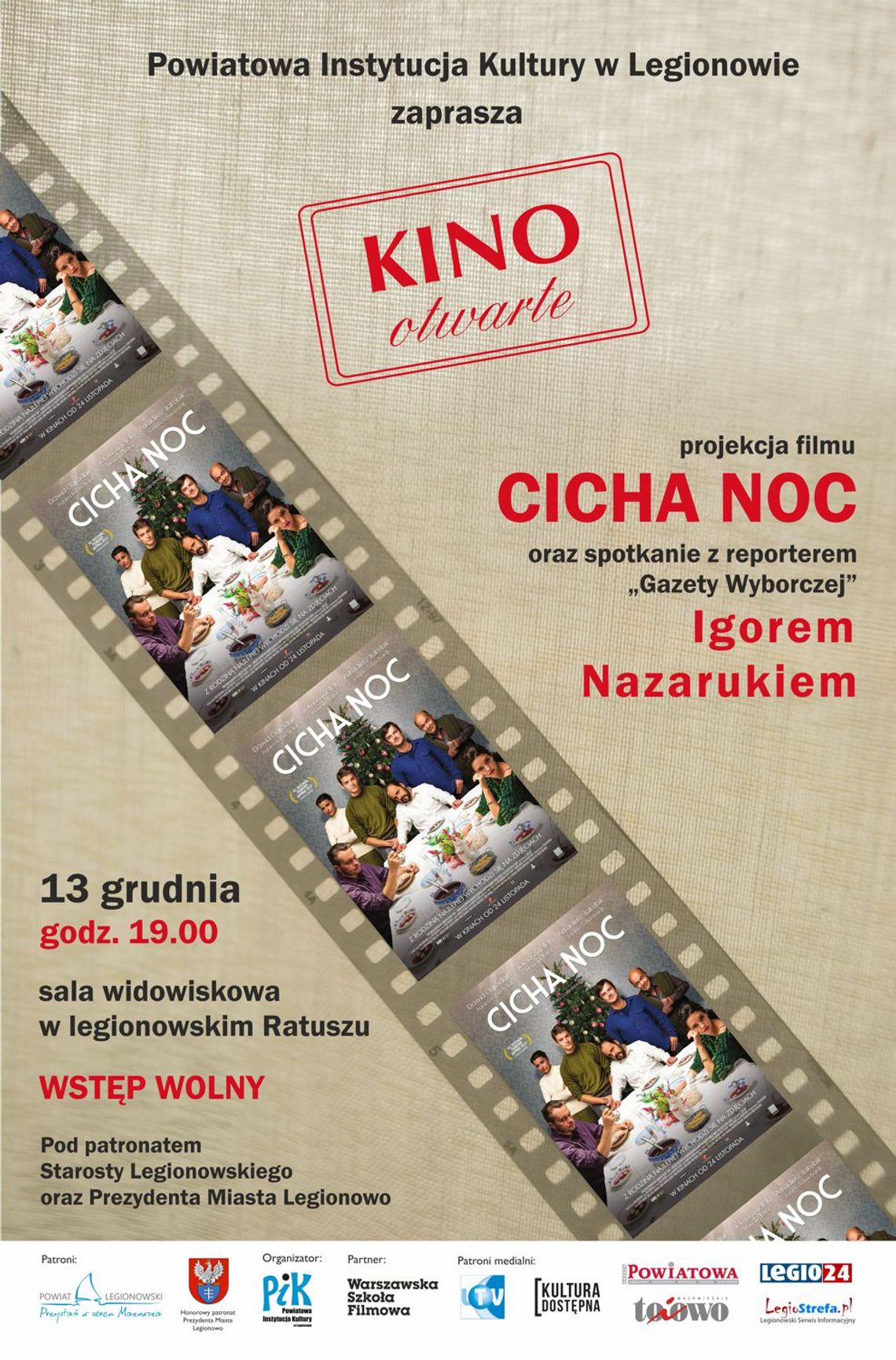 LEGIONOWO. Cicha Noc - KINO OTWARTE