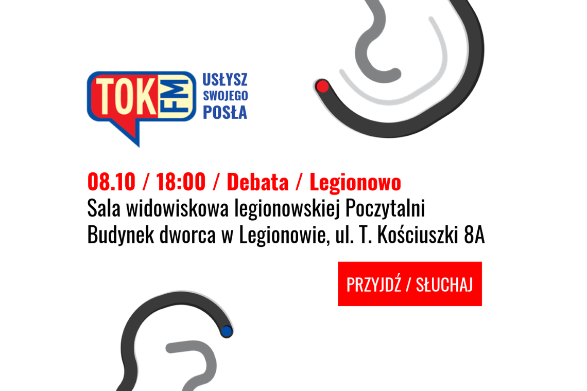 LEGIONOWO. Debata: Grabiec, Mordak, Rozenek, Uściński - w legionowskiej poczytalni LEGIONOWO. Debata: Grabiec, Mordak, Rozenek, Uściński - w legionowskiej poczytalni
