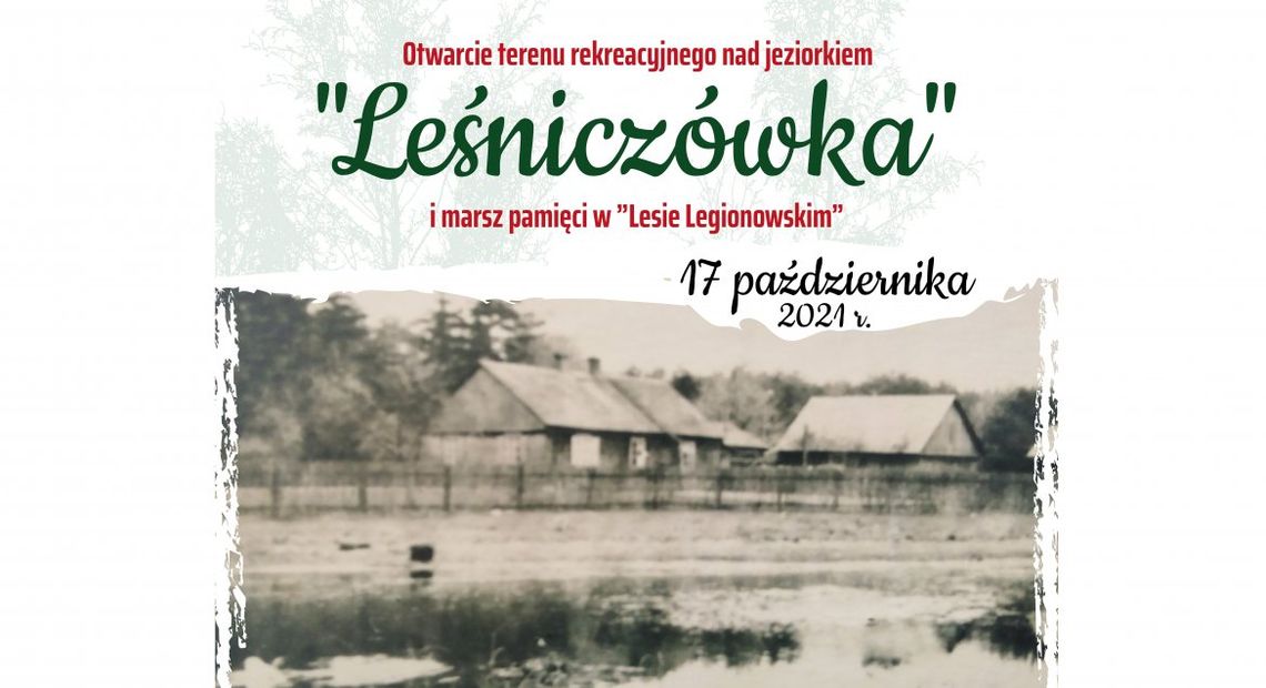 LEGIONOWO/JABŁONNA. Otwarcie terenu rekreacyjnego nad stawem "Leśniczówka"