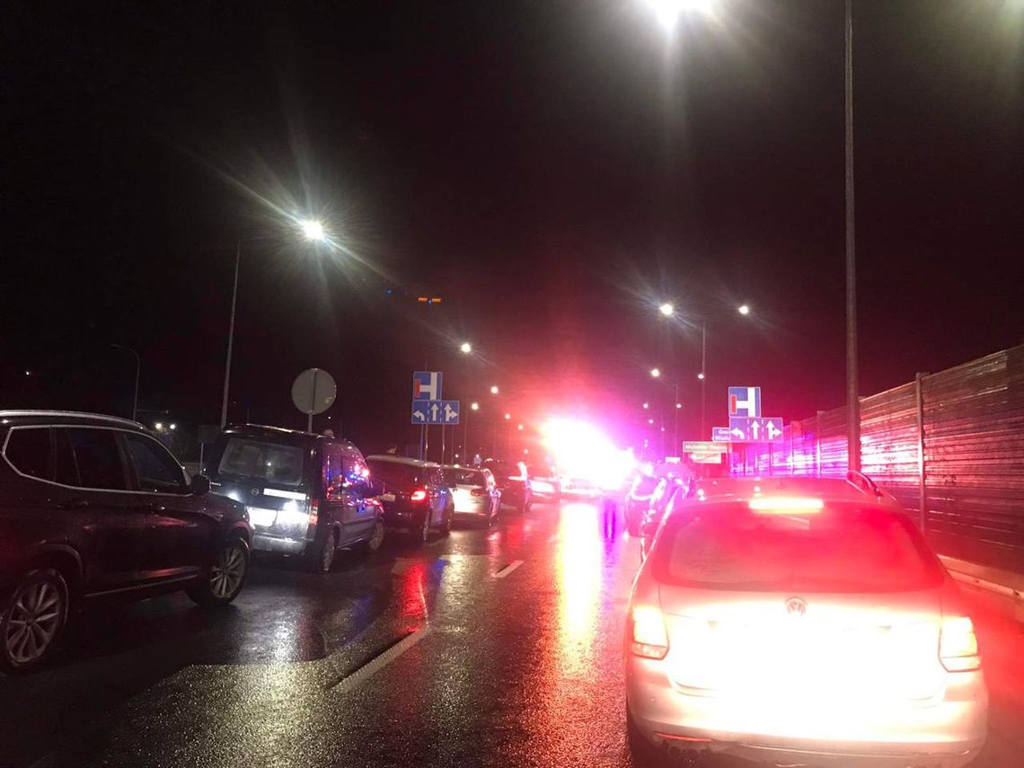 LEGIONOWO. Karambol pod CSP, lądował śmigłowiec