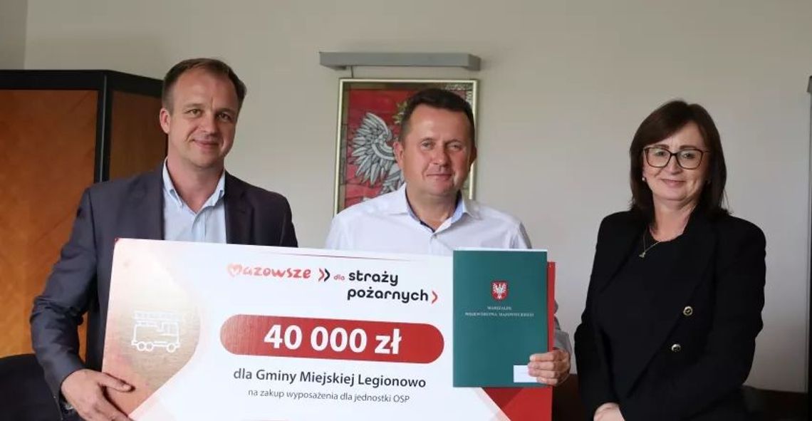LEGIONOWO. Kolejne dofinansowanie dla  Ochotniczej Straży Pożarnej