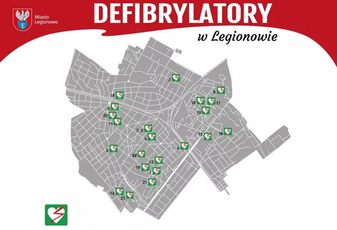 LEGIONOWO. Kolejny defibrylator w Legionowie [MAPA]