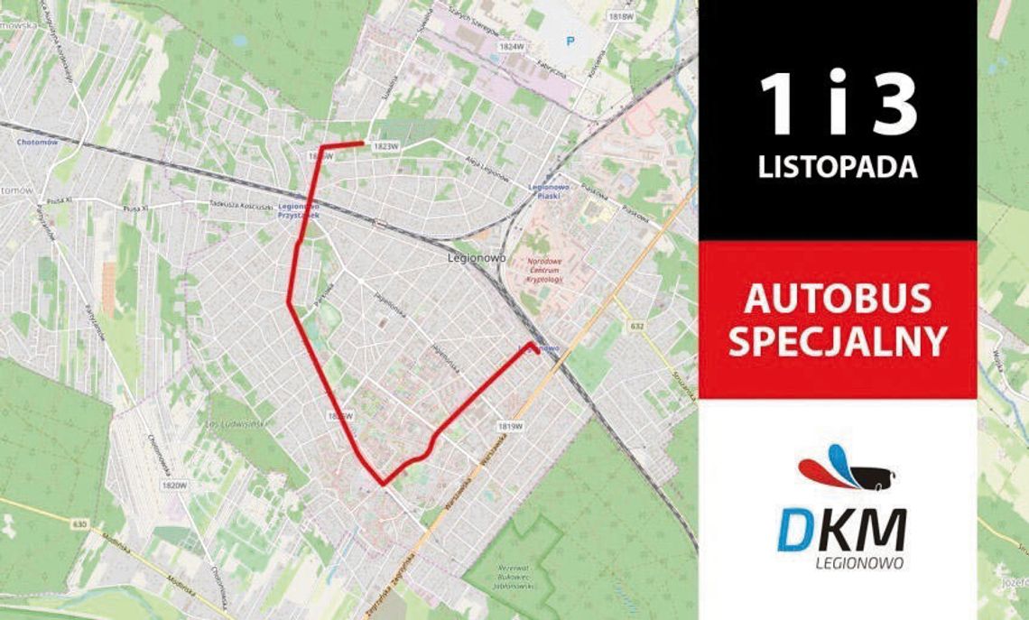 LEGIONOWO. Komunikacja na 1 listopada LEGIONOWO. Komunikacja na 1 listopada