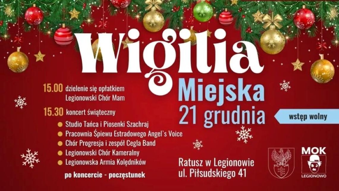 Jakie atrakcje zaplanowano na Wigilię Miejską i Sylwester w Parku Zdrowia?